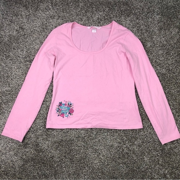 Victoria’s Secret Women’s Pink Scoop Neck Long Sleeve Size Small - Picture 1 of 3